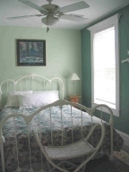 Bedroom with Queen Bed and Bathroom